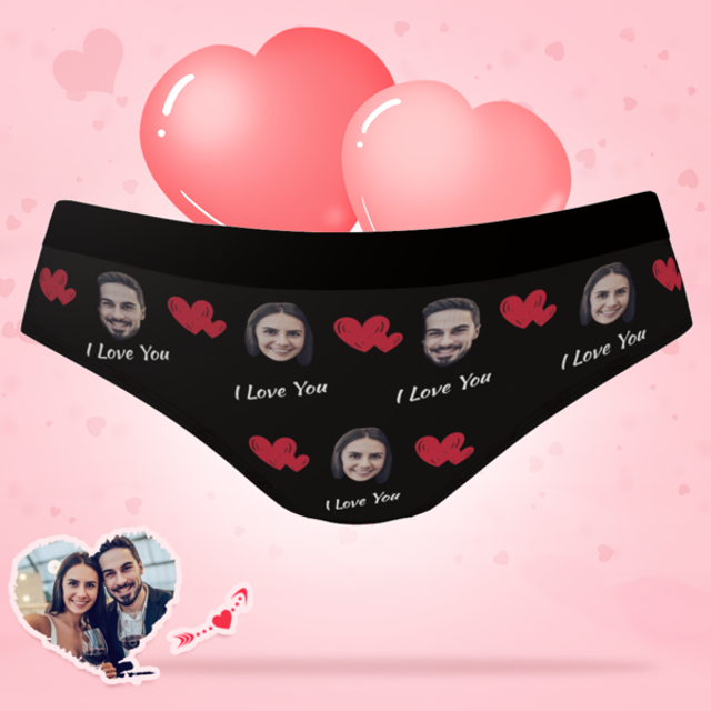 Picture of Customized underwear | Custom Women's Underwear for Her I Love You