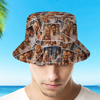 Picture of Custom Bucket Hats | Personalised Photo Bucket Hats | Custom Flat Top Photo Bucket Hats