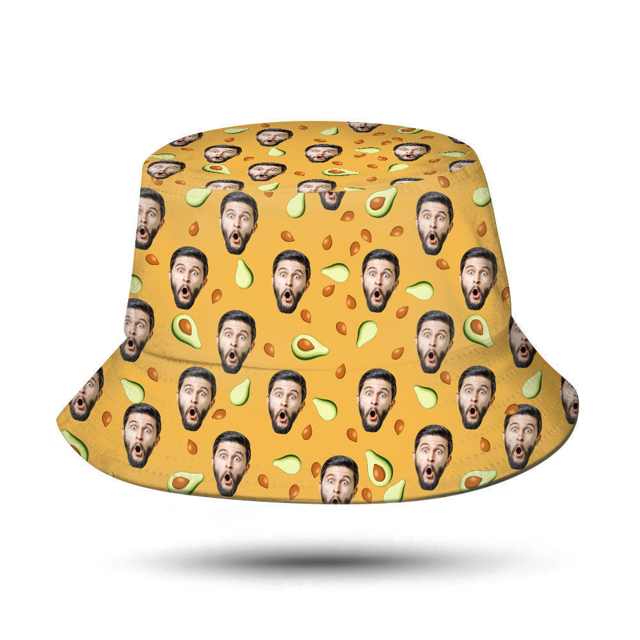 Picture of Custom Bucket Hats | Personalized Avocado Bucket Hat