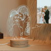 Picture of Custom Sketch Photo Night Light with Personalized Photo - Best Anniversary, Valentine's Day or Christmas Gift