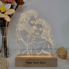 Picture of Custom Sketch Photo Night Light with Personalized Photo - Best Anniversary, Valentine's Day or Christmas Gift