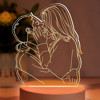 Picture of Custom Sketch Photo Night Light with Personalized Photo - Best Anniversary, Valentine's Day or Christmas Gift