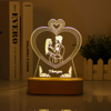 Picture of Custom Sketch Photo Night Light with Personalized Photo - Best Anniversary, Valentine's Day or Christmas Gift