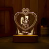 Picture of Custom Sketch Photo Night Light with Personalized Photo - Best Anniversary, Valentine's Day or Christmas Gift