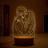 Picture of Custom Sketch Photo Night Light with Personalized Photo - Best Anniversary, Valentine's Day or Christmas Gift