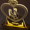 Picture of Custom Sketch Photo Night Light with Personalized Photo - Best Anniversary, Valentine's Day or Christmas Gift