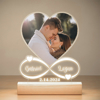 Picture of Personalised Heart Shaped Photo Anniversary Night Light - Custom Photo Night Lamp - Best Valentine's Day Gift