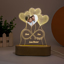 Picture of Custom Couple Night Light - Custom Heart Balloon Photo Night Light - Personalized It with Names and Anniversary Date