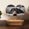 Picture of Personalized Pet Memorial Photo Night Light w/ Multiple Shapes - Custom Pet Night light -  Heartwarming Gift for Pet Person