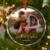 Picture of Couple Christmas Tree Crystal Ornaments with Photo - Custom Christmas Tree Ornament - Best Xmas Home Decor