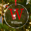 Picture of Custom Christmas Tree Crystal Ornaments with Letter - Custom Christmas Tree Ornament - Best Christmas Gifts for Family