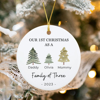 Picture of Family Ceramics Christmas Tree Ornaments - Custom Christmas Tree Photo Ornament - Best Xmas Home Decor