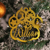 Picture of Personalized Dog Paw Ornament - Personalized Christmas Name Ornament - Custom Name Pet Ornament - Christmas Tree Ornament - Best Xmas Home Decor - 3 Pack Bundle Sales