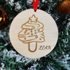 Picture of Personalized Cartoon Pattern Name Ornament - Personalized Christmas Name Ornament - Cute Christmas Tree Ornament - Best Xmas Home Decor - 10 Pack Bundle Sales