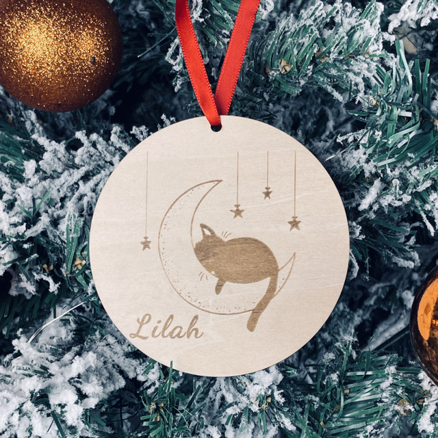 Picture of Personalized Cartoon Pattern Name Ornament - Personalized Christmas Name Ornament - Christmas Tree Ornament - Best Xmas Home Decor - 10 Pack Bundle Sales