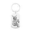 Picture of Custom Photo Keychain - Personalized Military Tag Keyring