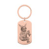 Picture of Custom Photo Keychain - Personalized Military Tag Keyring