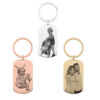 Picture of Custom Photo Keychain - Personalized Military Tag Keyring