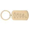 Picture of Custom Family Keychain - Personalized Keyring with Cute Family Figures - Gift for Father's Day and Mother's Day