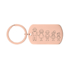 Picture of Custom Family Keychain - Personalized Keyring with Cute Family Figures - Gift for Father's Day and Mother's Day