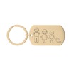 Picture of Custom Family Keychain - Personalized Keyring with Cute Family Figures - Gift for Father's Day and Mother's Day