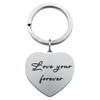 Picture of Custom Keychain - Personalized Text Stainless Steel Keyring - Gift for Your Loved Ones