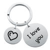 Picture of Custom Keychain with Text - Personalized Stainless Steel Keyring - Gift for Your Loved One