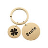 Picture of Custom Keychain with Text - Personalized Stainless Steel Keyring - Gift for Your Loved One