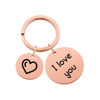 Picture of Custom Keychain with Text - Personalized Stainless Steel Keyring - Gift for Your Loved One