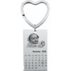 Picture of Custom Photo Keychain - Personalized stainless steel Keyring with Calendar - Gift for Anniversary