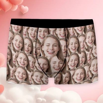 Picture of Custom Face Mash Men's Boxer Shorts | Personalized Photo Boxer Briefs