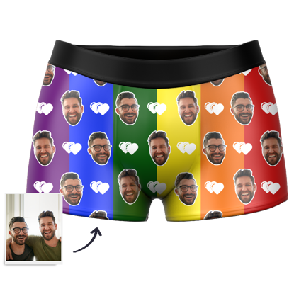 Picture of Custom Men's Boxer Shorts Color | Personalized Photo Boxer Briefs