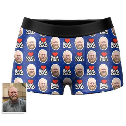 Picture of Custom Boxer Shorts For Best Dad | Personalized Photo Boxer Briefs