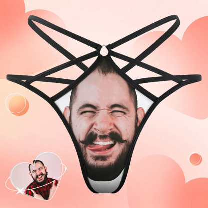 Picture of Custom Face Thong | Personalized Face Thong | Women's Custom Printed Face Sexy Funny Thong