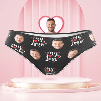 Picture of Personalized Face Panties | Custom Face Women's Panties To My Love Gift for Her