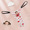 Picture of Personalized Face Thong | Custom Face Women's Tanga Thong I Love You With Hearts Funny Sweet Gift For Girlfriend