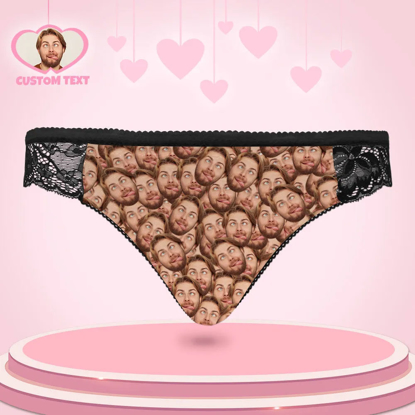 Picture of Custom Photo Panties | Personalized Women Lace Panties Face Mash Sexy Panties