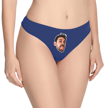 Picture of Custom Photo Panties | Personalized Solid Solor Thong Sexy