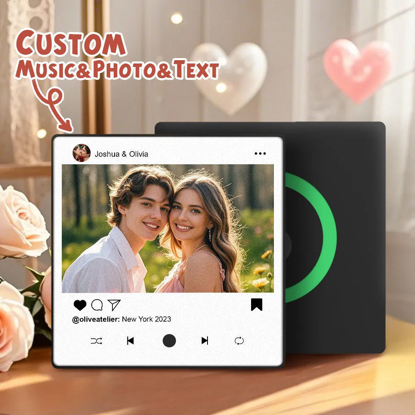 Picture of Valentine's Day Gifts - Personalised Spotify Plaque Magnet - Custom Music Fridge Magnet