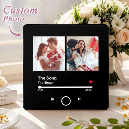 Picture of Customized Music Fridge Magnet - Personalised Spotify Plaque Magnet - Custom Music Fridge Magnet with Photos