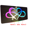 Picture of Personalized Couple Names Mirror Sign - Infinity Interweaving Love Mirror Sign - Best Valentine's Day Gifts for Couples - Best Gifts for Boys and Girls