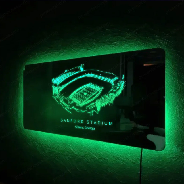 Picture of Sanford Stadium Mirror Light - Gifts For Sports Lovers - Best Gifts for Football Lover