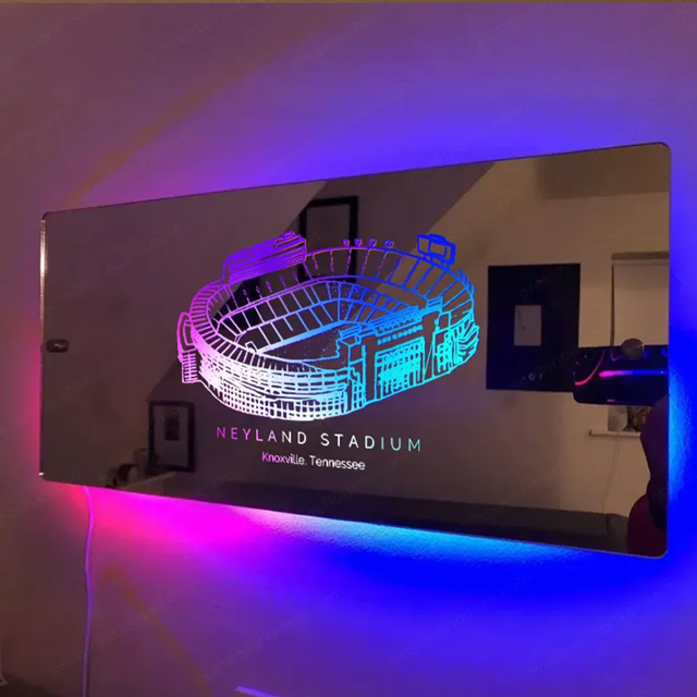 Picture of Neyland Stadium Mirror Light - Best Gifts for Sports Lovers - Best Gifts for Football Lover