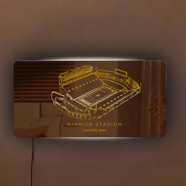 Afbeeldingen van Kinnick Stadium Spiegellamp - Cadeaus voor sportliefhebbers - Beste cadeau voor voetballiefhebbers