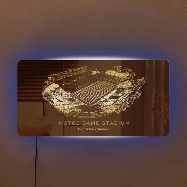 Picture of Notre Dame Family Oklahoma Memorial Stadium Mirror Light - Best Gifts For Sports Lovers