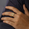 Picture of Personalized Signet Ring | College Class Ring | High School Graduation Ring Gift