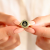 Picture of Personalized Oval Signet Ring | College Class Ring | High School Graduation Gift