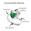 Picture of Engraved Custom Graduation Ring with Birthstone | Personalized College Ring | Graduation Gift for Her