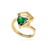 Picture of Engraved Custom Graduation Ring with Birthstone | Personalized College Ring | Graduation Gift for Her