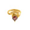 Picture of Engraved Custom Graduation Ring with Birthstone | Personalized College Ring | Graduation Gift for Her